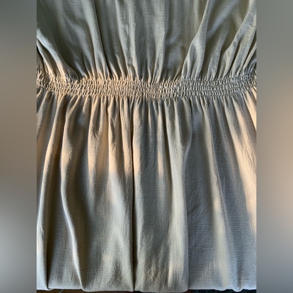 Banana Republic Sand Tan Shirt Dress XL Tall Button Down Short Sleeve Maxi - Picture 9 of 11